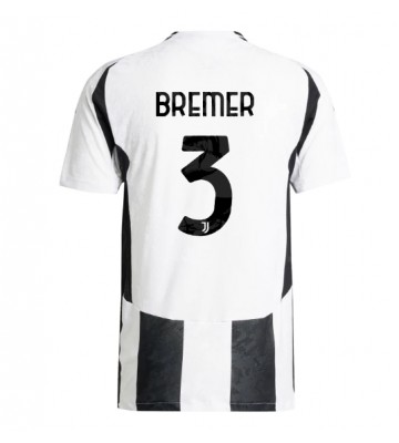 Juventus Gleison Bremer #3 Primera Equipación 2024-25 Manga Corta